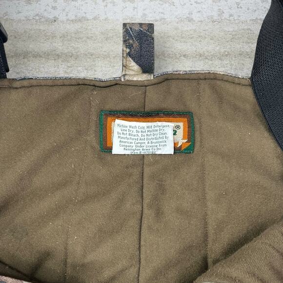 Vintage Mossy Oak Hunting Camo Overalls Baggy Fit Insulated Remington 2XL 90s - Picture 4 of 4